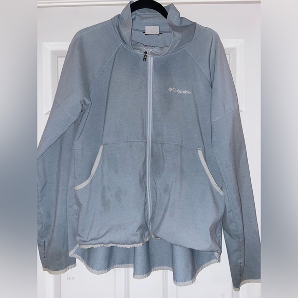 Columbia Women's Large Gray Blue Jacket - Picture 1 of 6